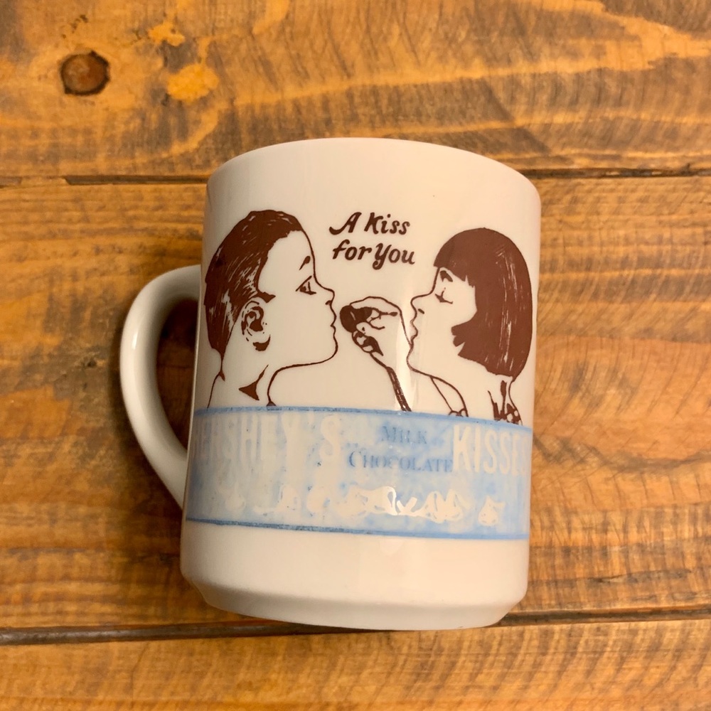 Vintage 70s Hershey’s A Kiss For You Ceramic Mug - Picture 8 of 8